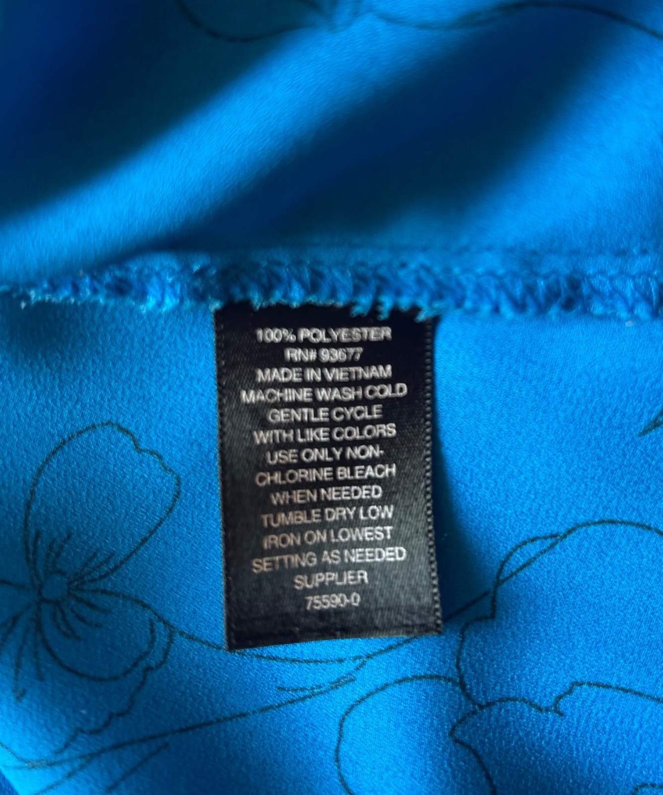 Worthington blue blouse womens large short sleeve