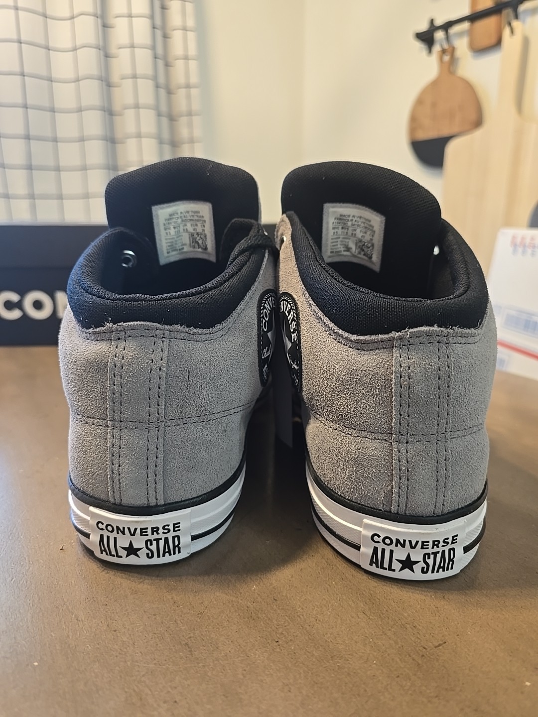 Converse CTAS High Street Mid Shoe Men Size 12 W 14 Gray/Black/White A16470C