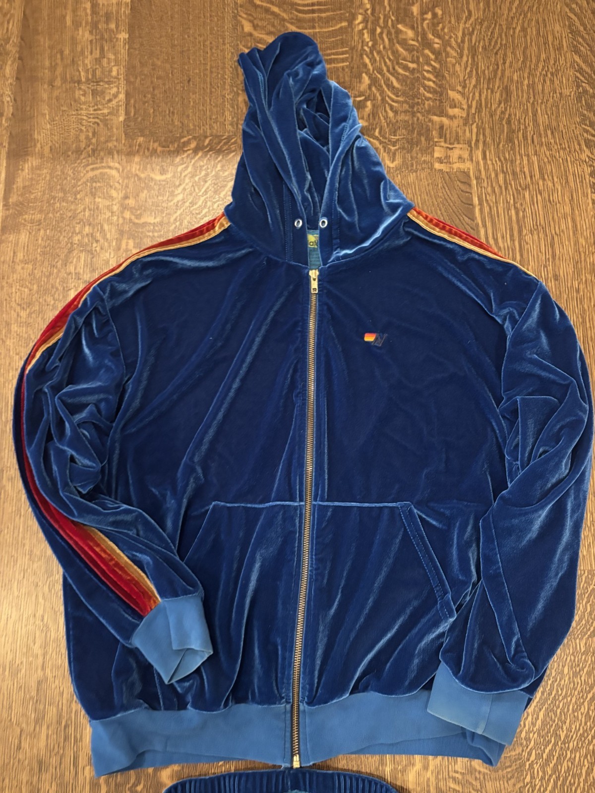 Aviator Nation Blue Velvet Set Size large, rare