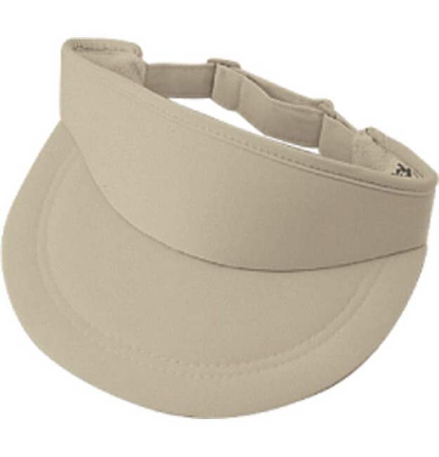 Poly VISOR Foam Polyester Terry Cloth Lining w/ Adjustable Strap Plastic Buckle