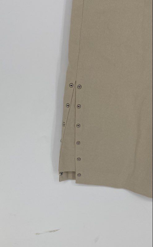 Counterparts Womens Beige Super Stretch Pull-On Straight Leg Ankle Pants Size M