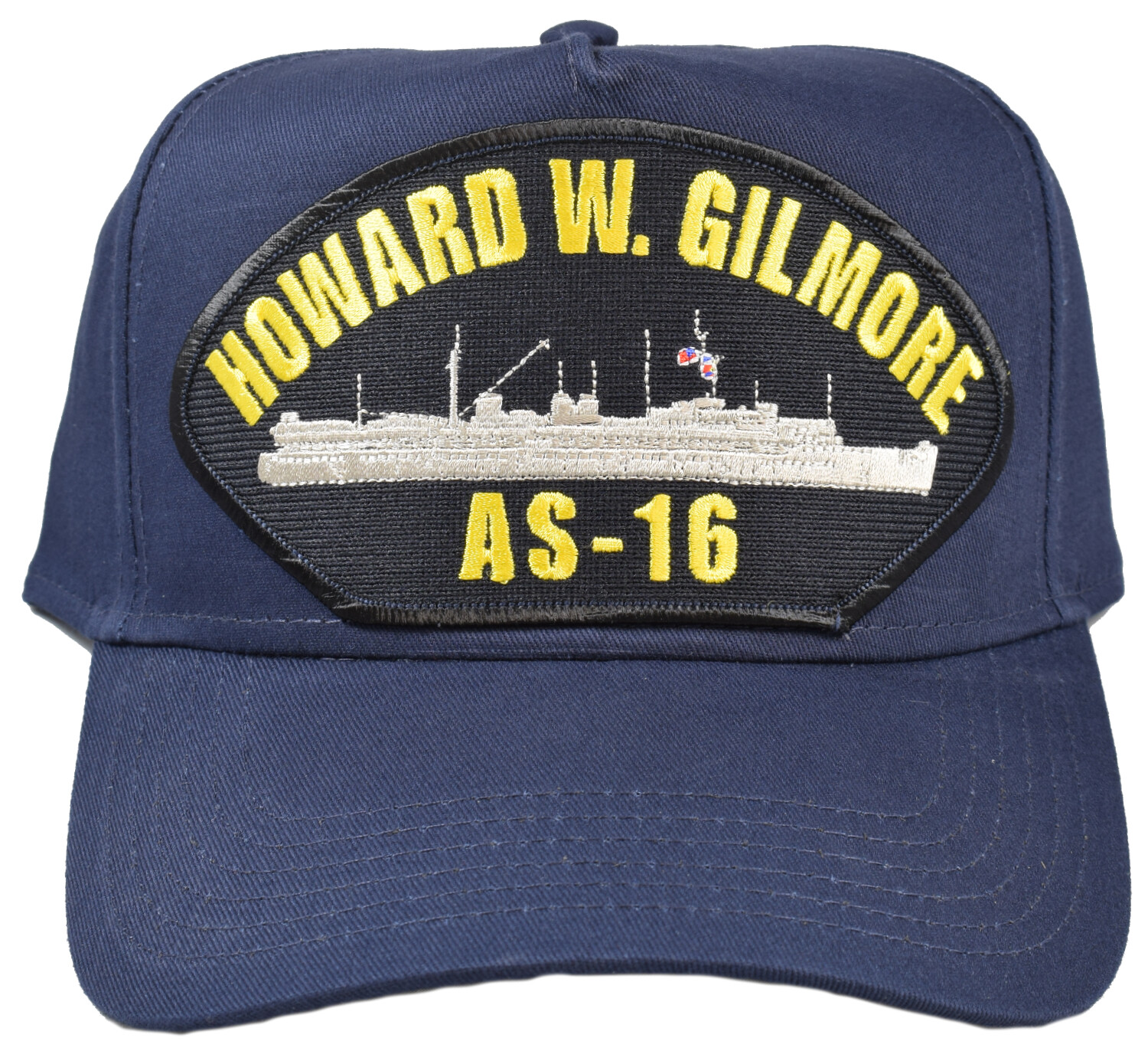 USS HOWARD W. GILMORE AS-16 SHIP HAT – NAVY BLUE