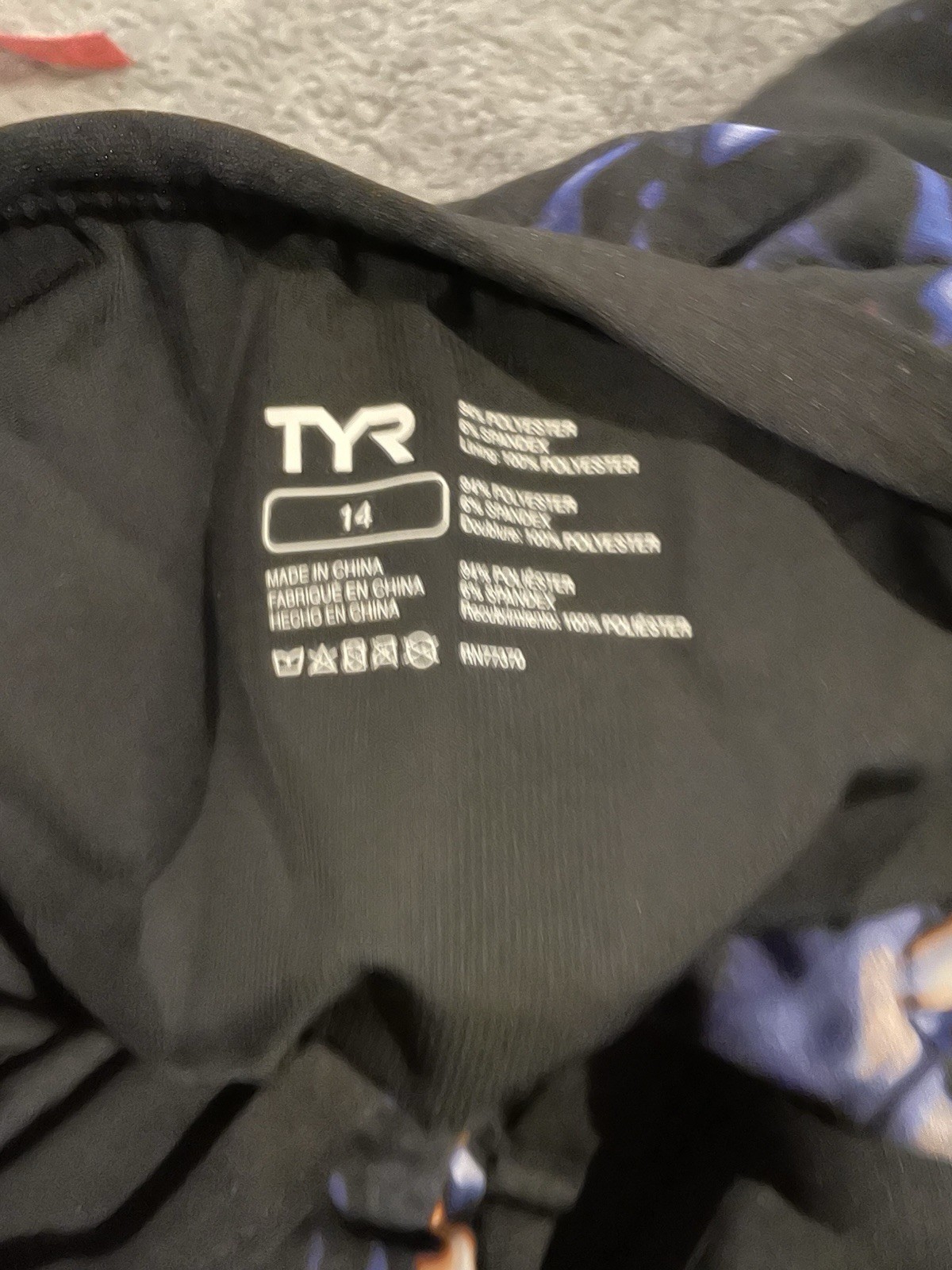 TYR Durafast Elite Diamondfit Neuron One Piece Swimsuit Women’s US Size 14