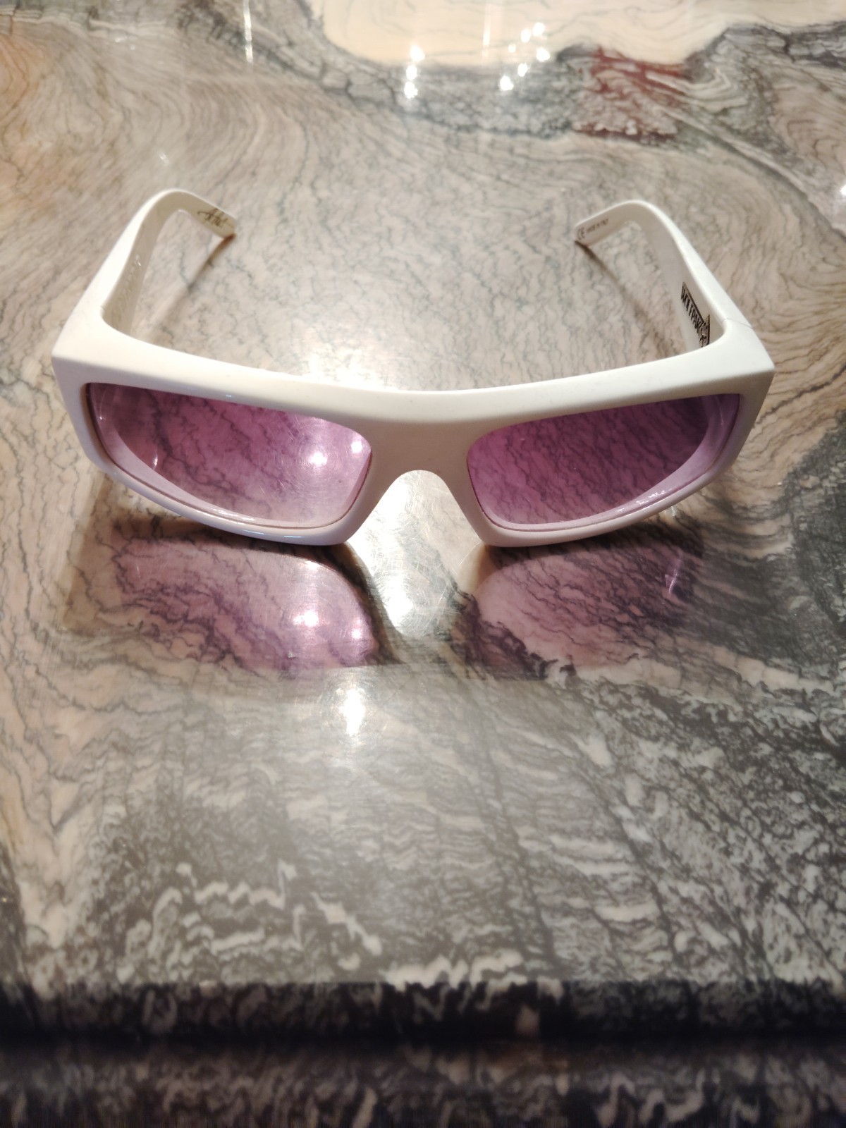 Electric Wolfpak White Made In Italy Sunglasses Vintage Rare