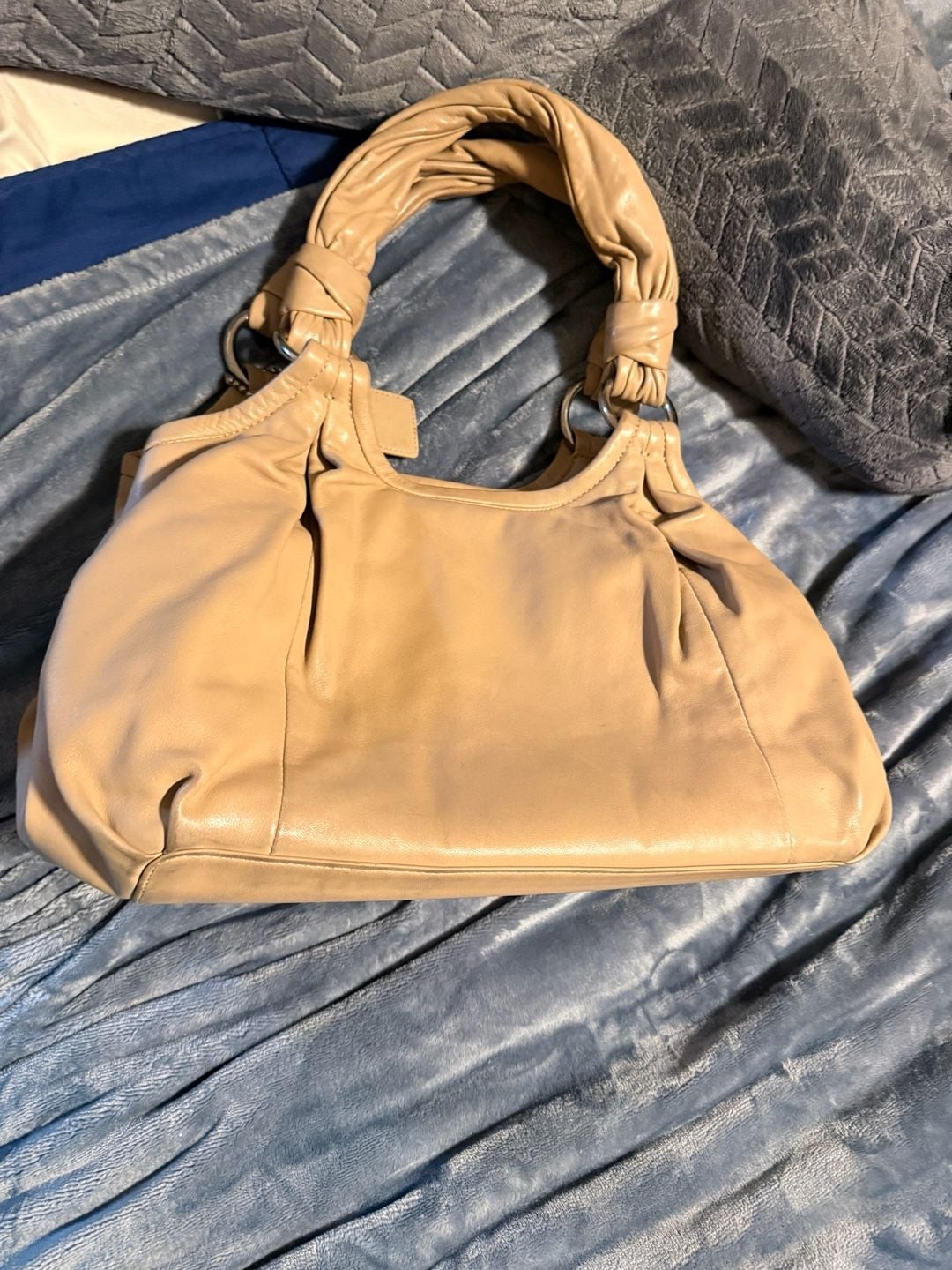 Coach Parker Leather Hobo Shoulder Bag with Kisslock 13437