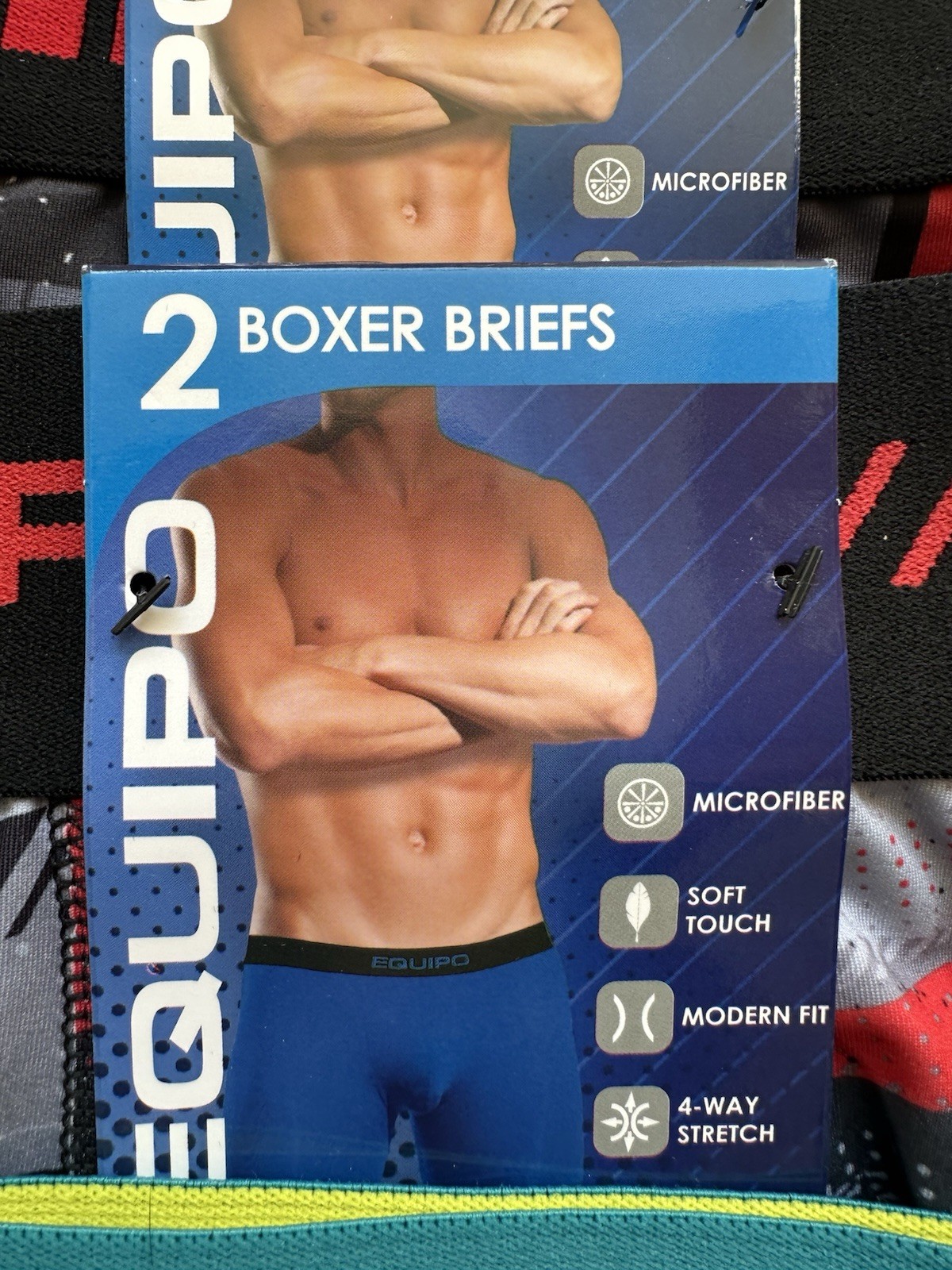 NWT 10 Pair Equipo Silky BOXER BRIEF Underwear Microfiber Stretch Men’s SMALL