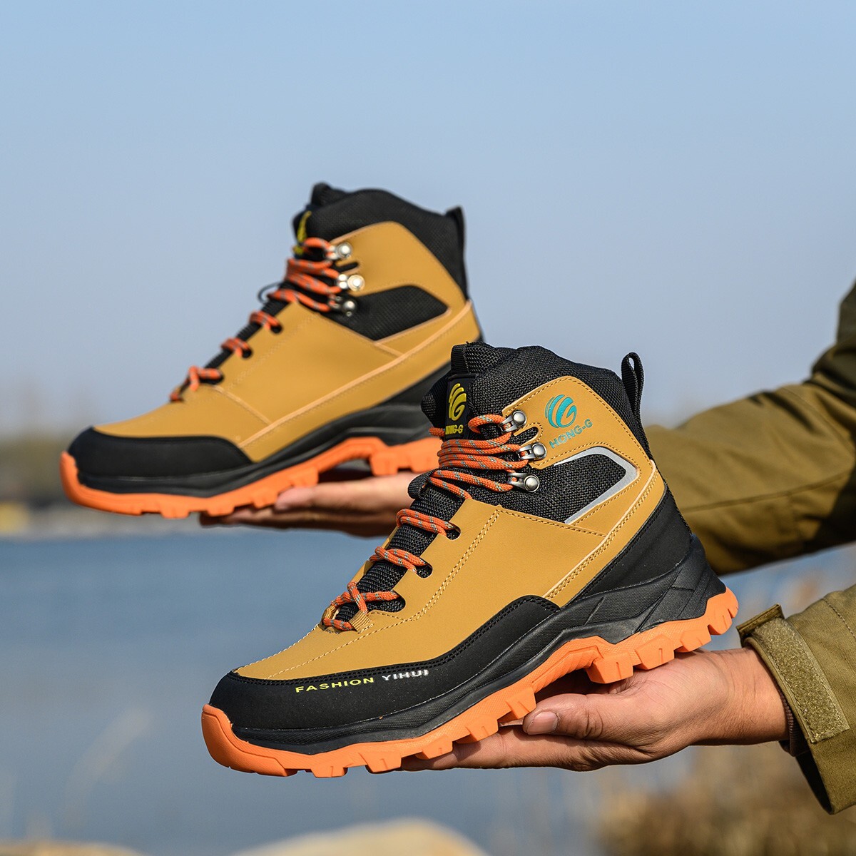Safety Boots Men Work Indestructible Steel Toe Protective Boots Waterproof boots