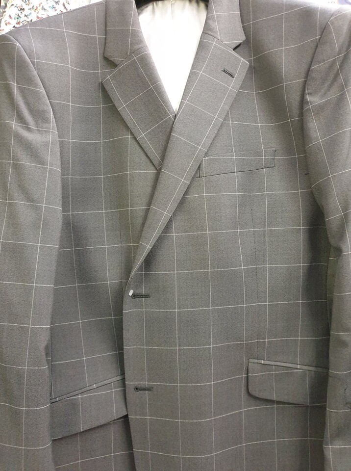 HUGO JAMES CHARCOAL CHECK SUIT TROUSERS 42″44″46″48″50″52″54″56″58″60″62″64″66″