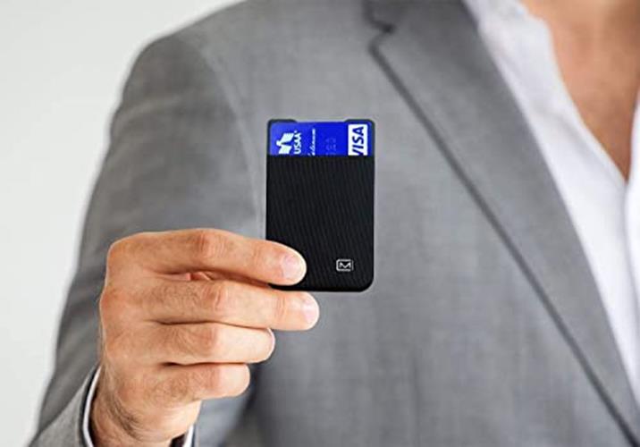 Modern Carry Elastic Minimal Card Holder, Minimalist Wallet Assorted Colors