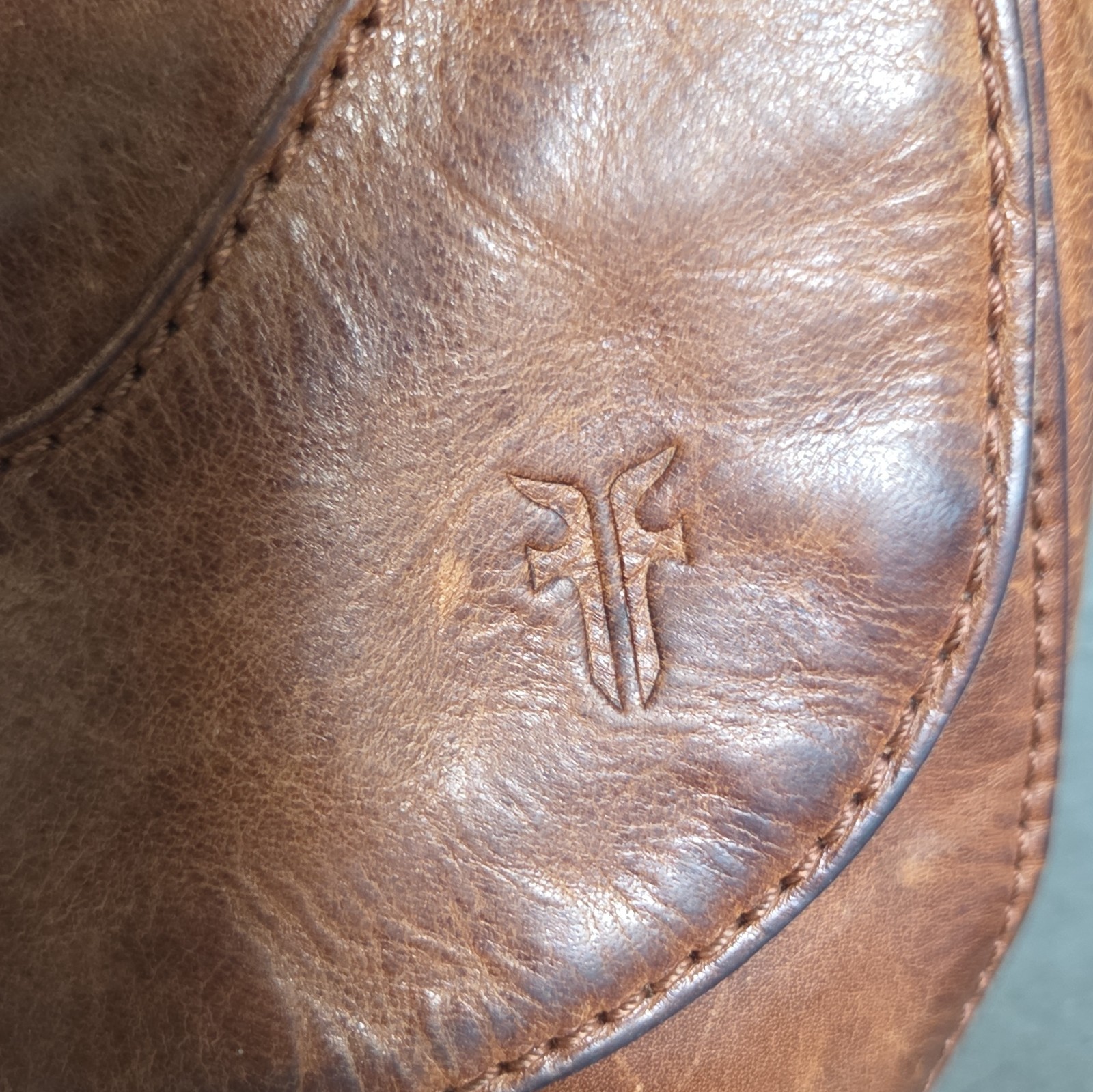 Frye Melissa Cognac Saddle Bag Crossbody