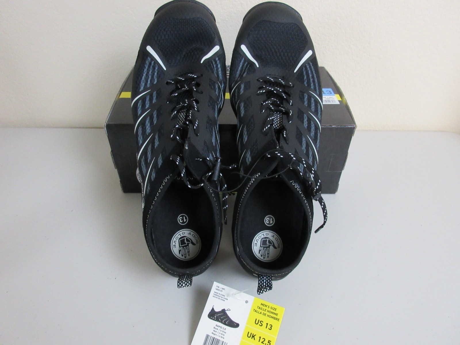 Body Glove Men’s Rapid 2.0 Performance Water Shoes Size 13 – Black & Gray (NWB)
