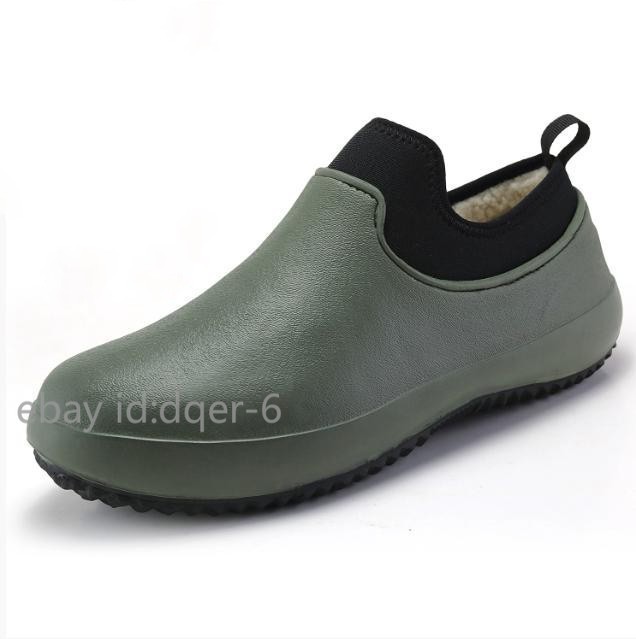Non-slip Waterproof Chef Shoes Casual Work Shoes Water Shoes Rain Cotton Boots