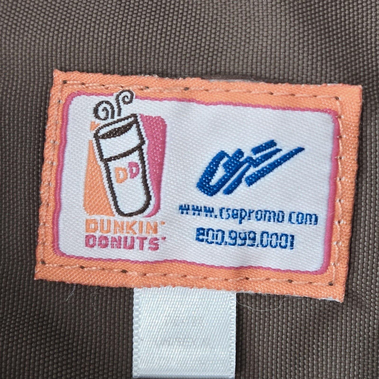 Dunkin’ Donuts Jacket Mens 2XL Brown Windbreaker Lined Insulated Pockets Logo