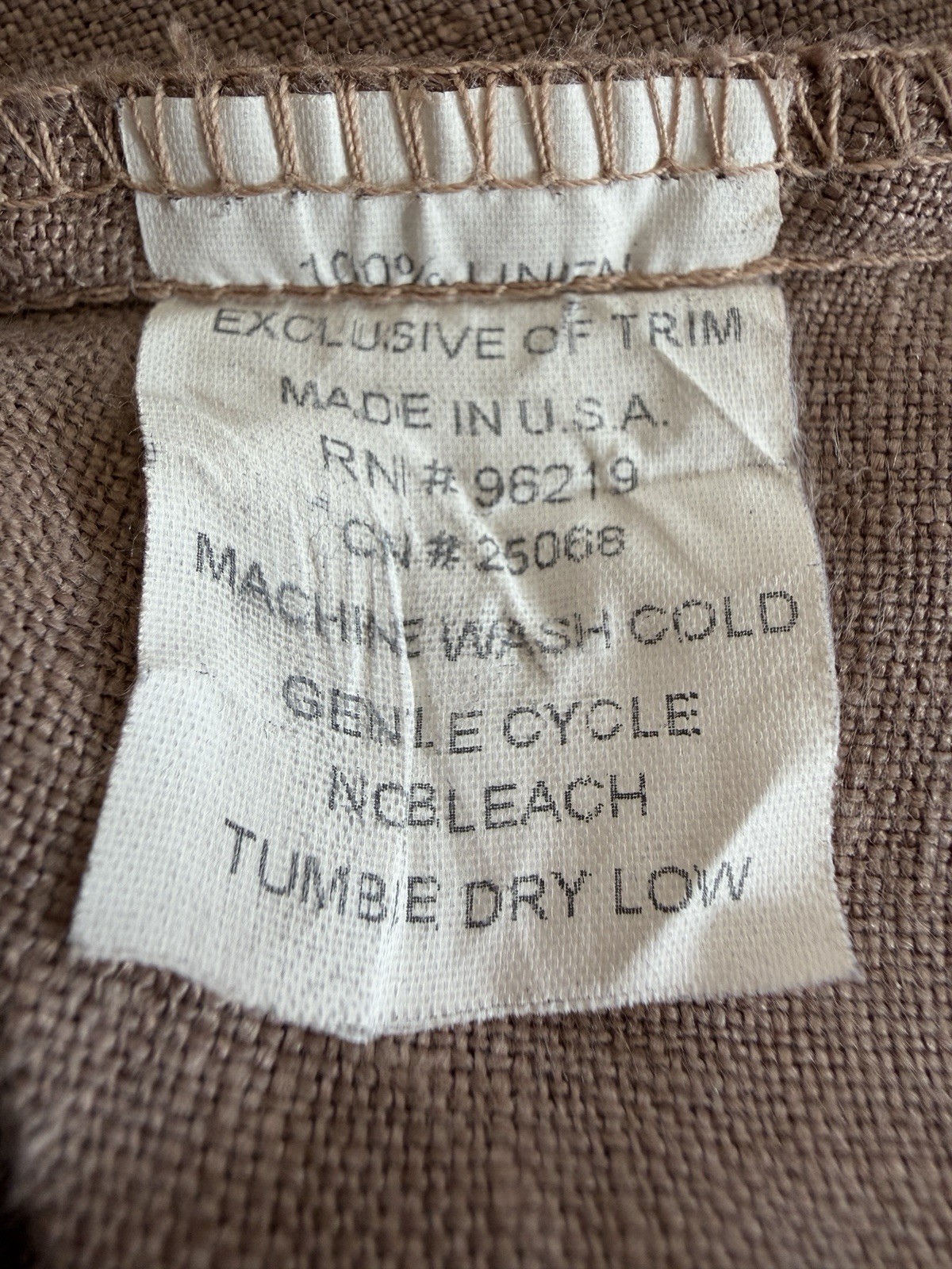 Willow Brand WMs Casual 100% Linen Button Shacket/Jacket Size M Cinchable