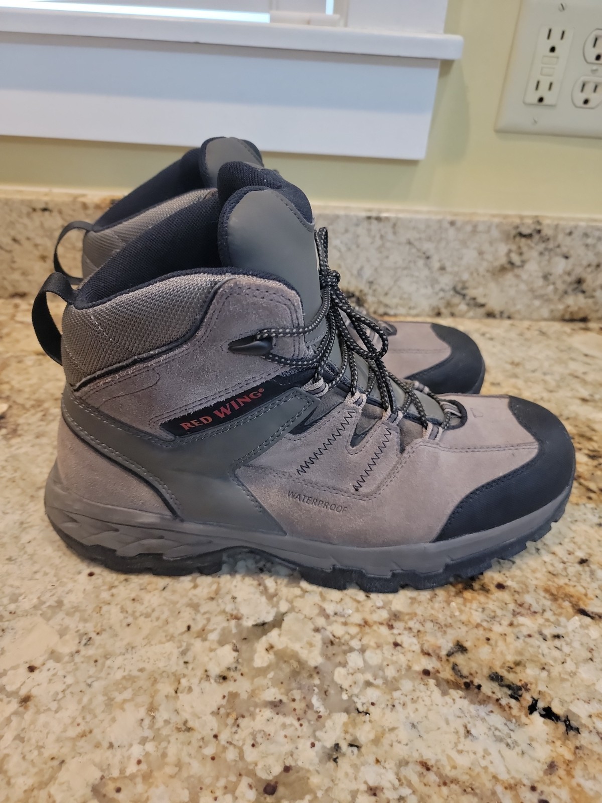 Red Wing 6670 Brown Suede Waterproof Hiking Work Steel Toe Boots Mens 12 D