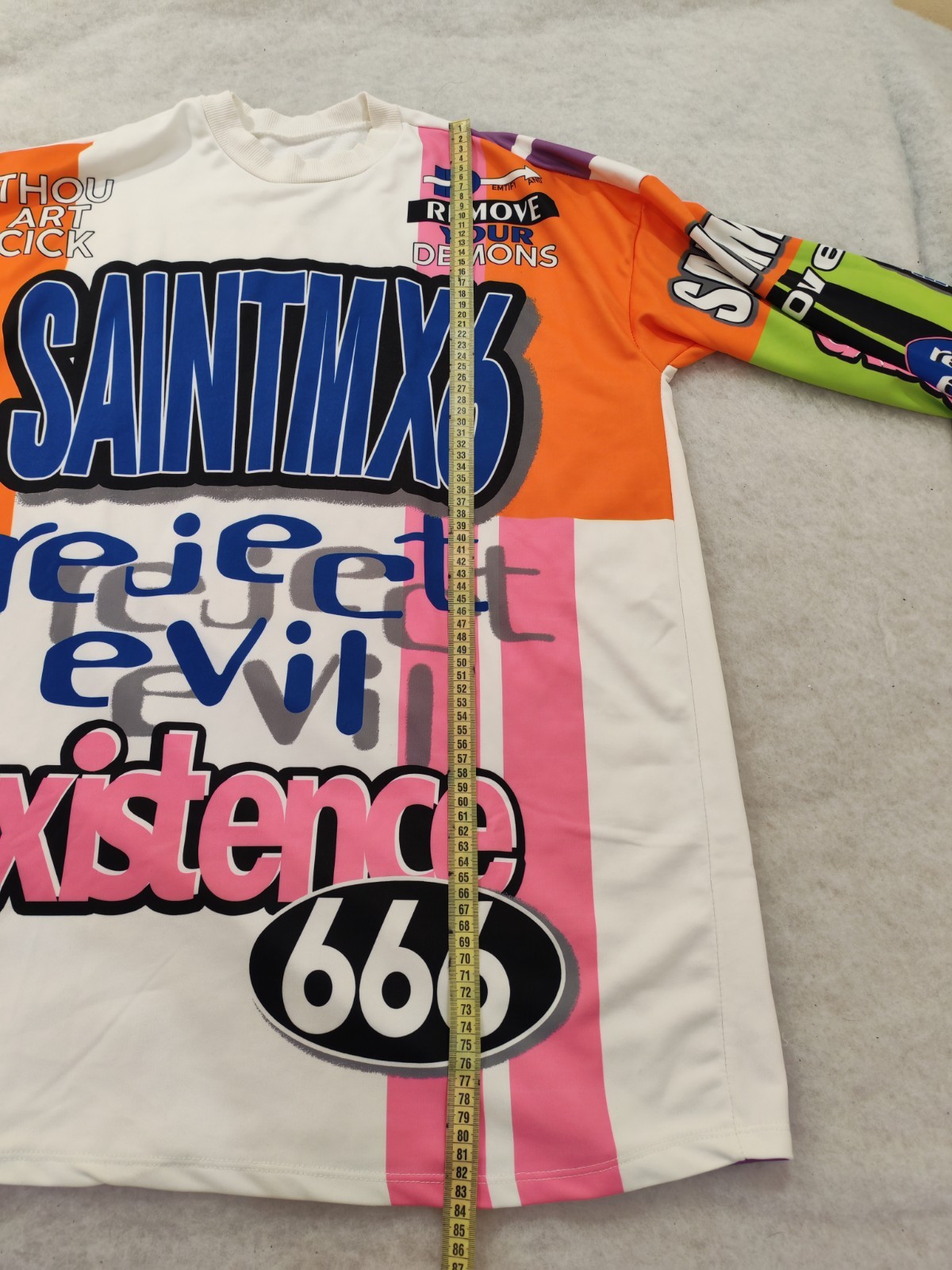 Saint Michael Mx6 Graphic Long Sleeve Shirt Men XL Streetwear Made In Italy Y2K