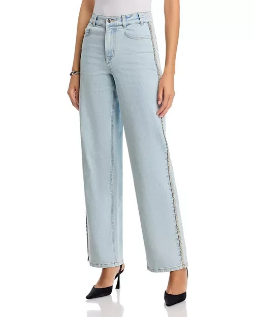 Generation Love Erika Crystal Embellished Blue Jeans – NEW