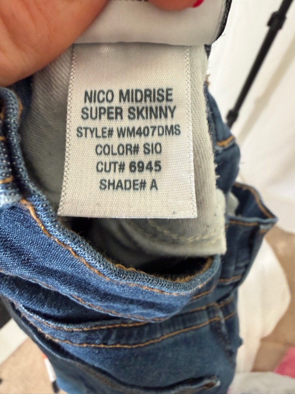 Hudson Nico Super Skinny Mid-Rise Jeans | Dark Wash | Size 26