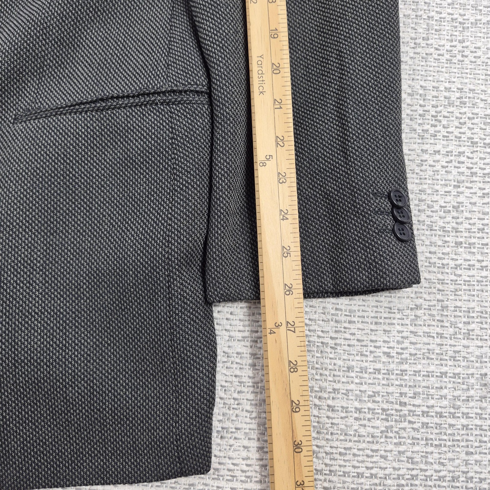Giorgio Armani Le Collezioni Suit Jacket Mens IT 42 L Gray Wool Sport Coat Italy