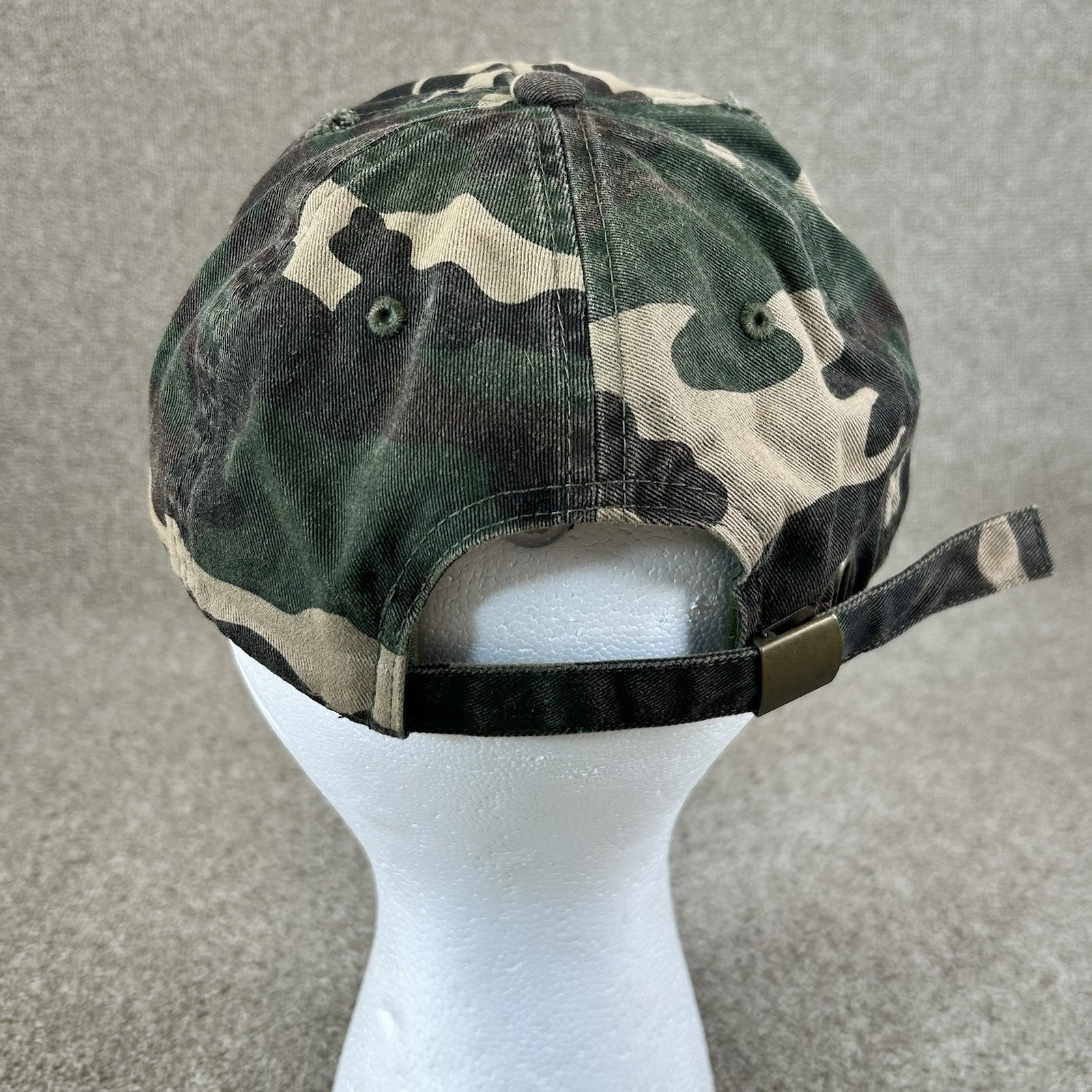 Muka “Savage” Dad Cap Hat Camo Distressed Adjustable New Without Tags
