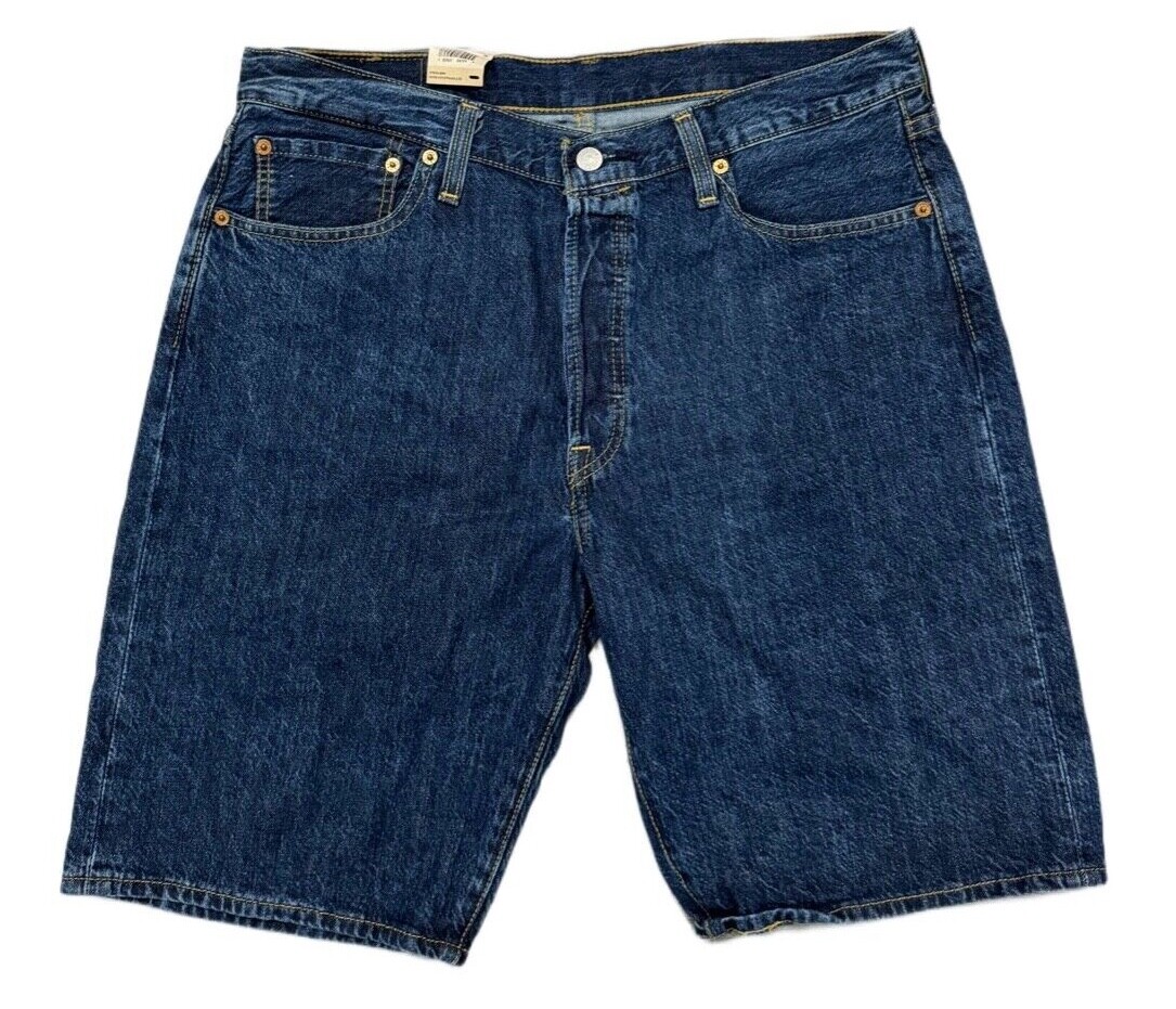 Levi’s 501 Men’s Classic Cotton Original Fit Stonewash Denim Shorts 365120071