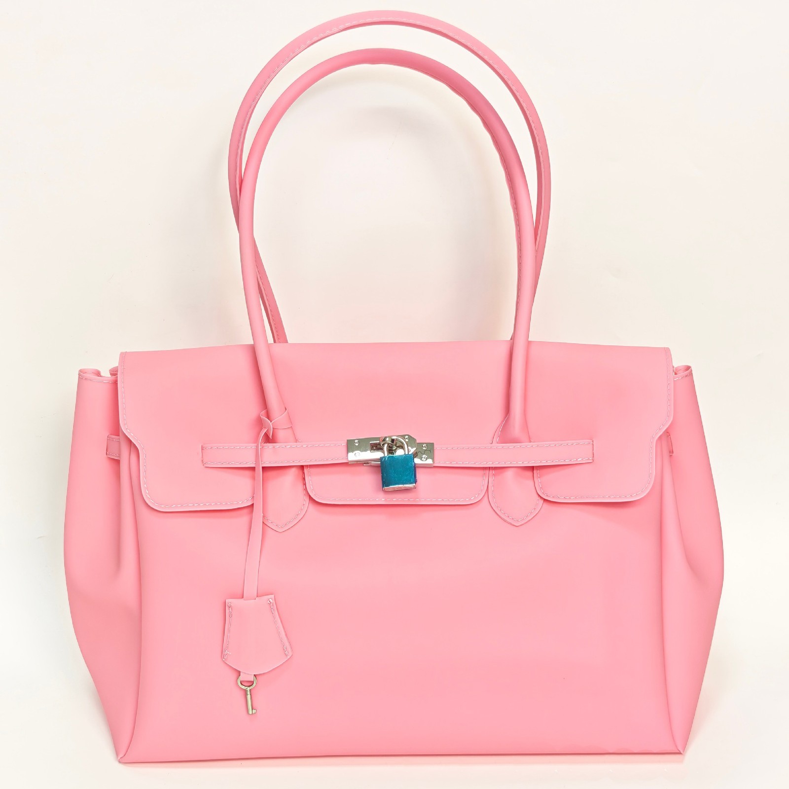 Jellyfirkin New Summer Style Kiiikiii Jelly Tote Shoulder Bag Large Capacity Und