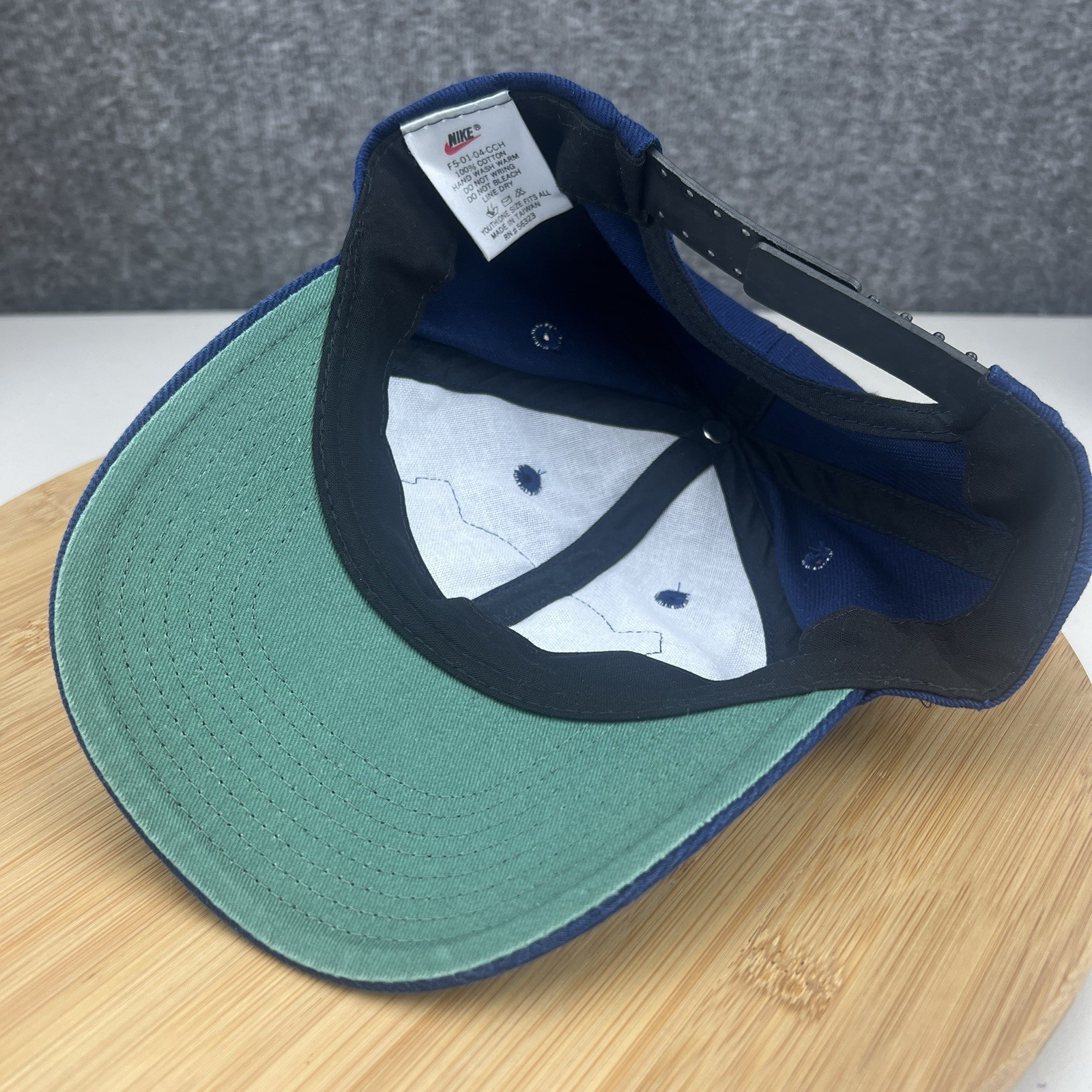 Vintage Nike Street Hockey Hat Cap Snapback OSFM Youth Kids Blue Embroidered