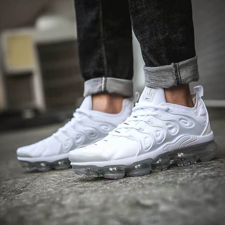 🔥Nike Air Vapormax Plus TN Silver white Men’s Sneakers Size7-12 Free Shipping