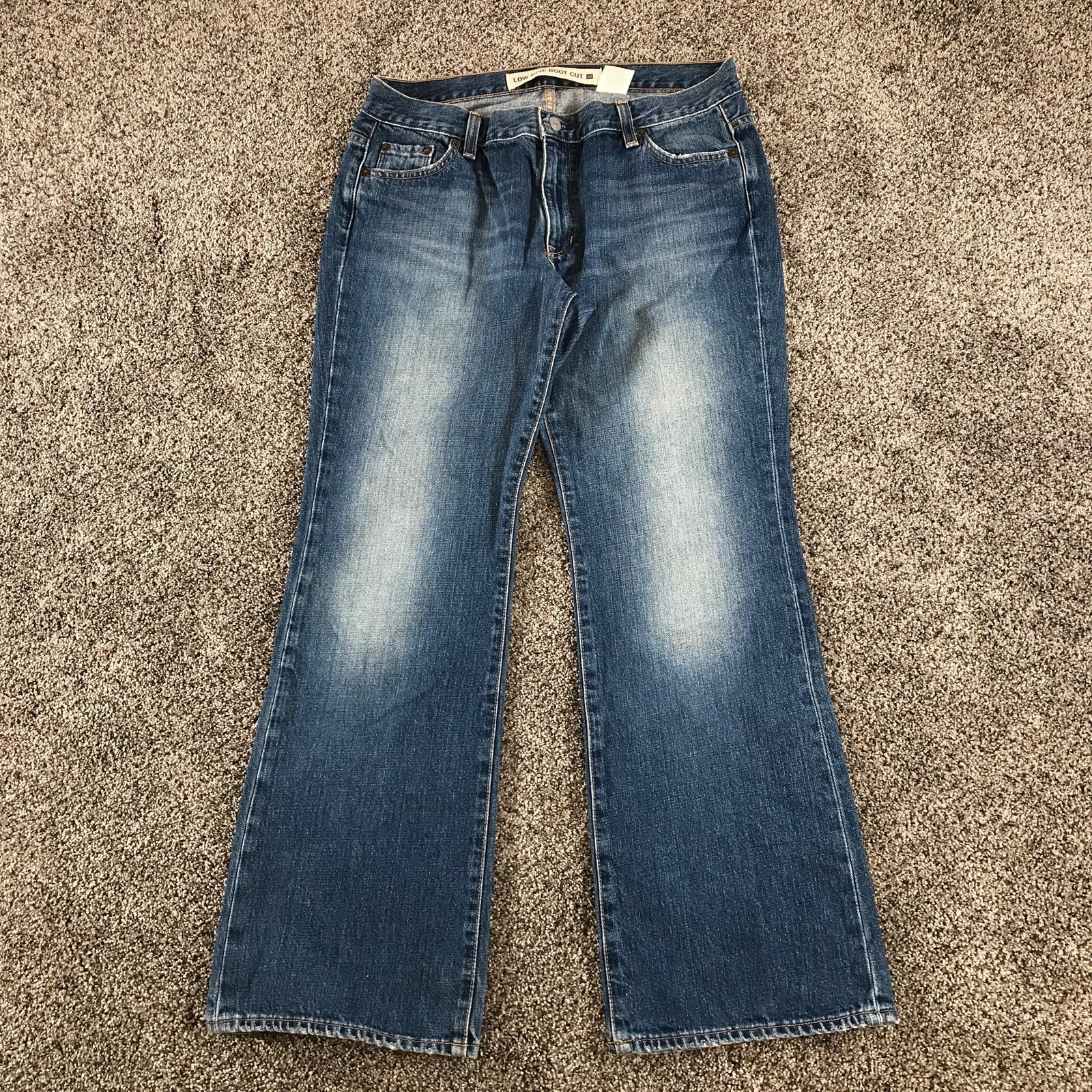Vintage Gap Low Rise Bootcut Jeans Womens 12 Blue Med Wash Cotton Denim