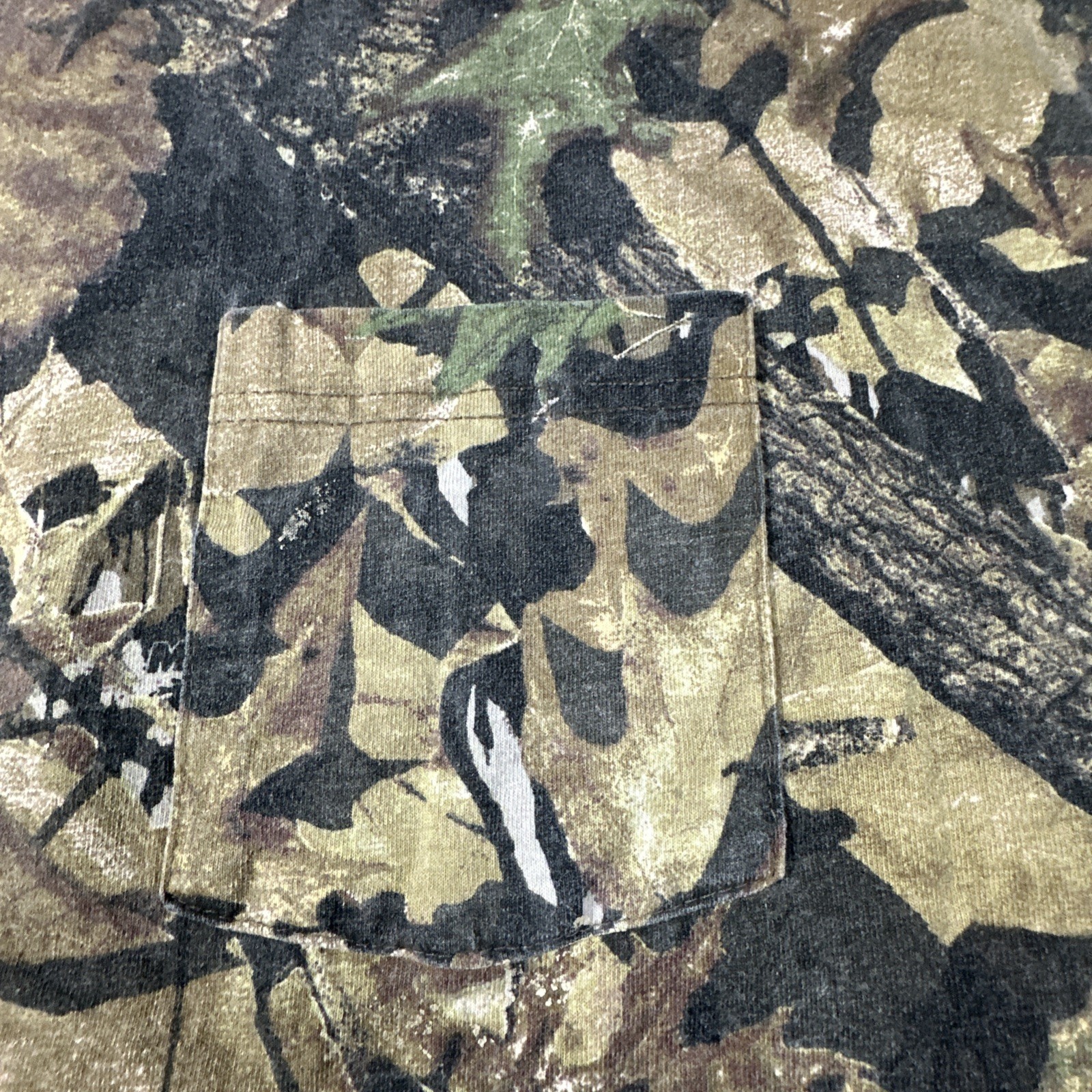 Jerzees Mossy Oak Outdoors Mens Camo Tshirt Sz- XL #2532