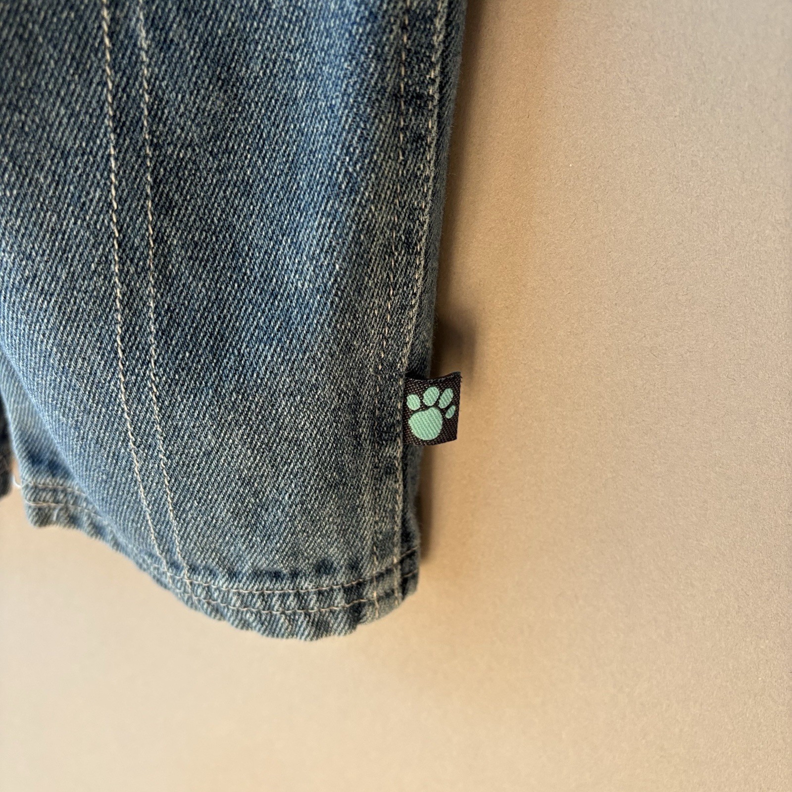 Vintage Y2K Kid’s Blues Clues Denim Overalls Embroidered 3T Nickelodeon Cotton