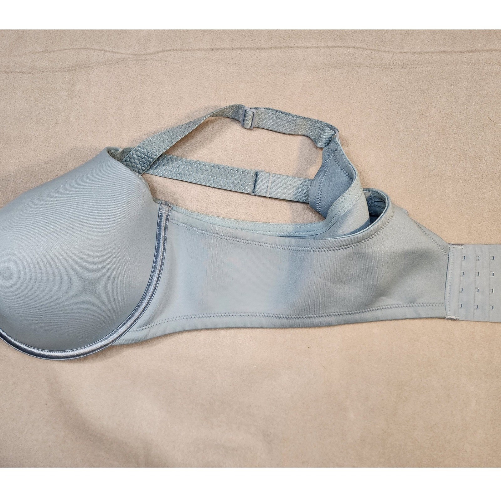 Vanity Fair Underwire Bra Women 44C Blue Excellent Back Smoothing 76380 Lace