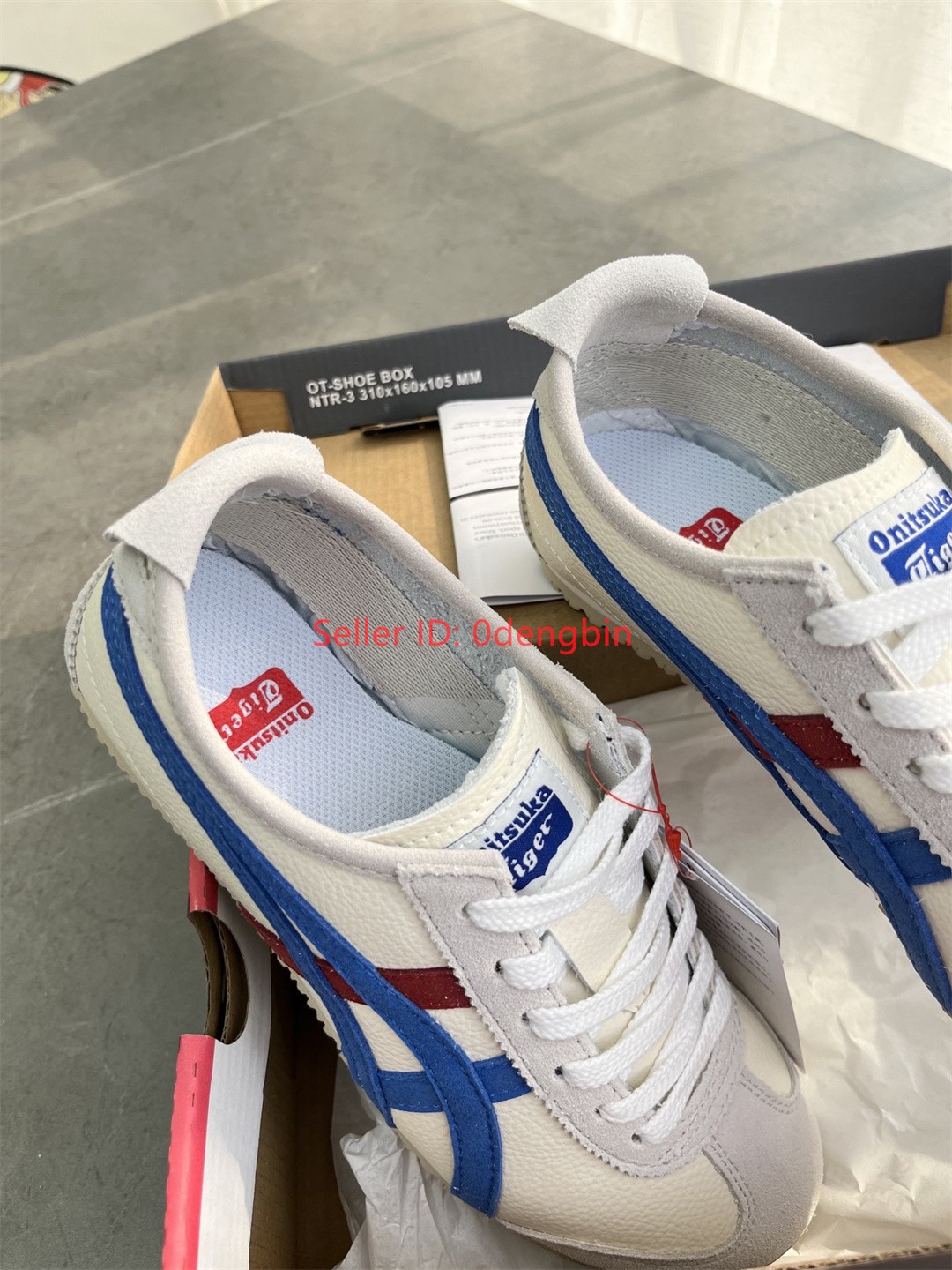 Retro Onitsuka Tiger MEXICO 66 Casual Shoes White/Blue Red Sneakers New with Box