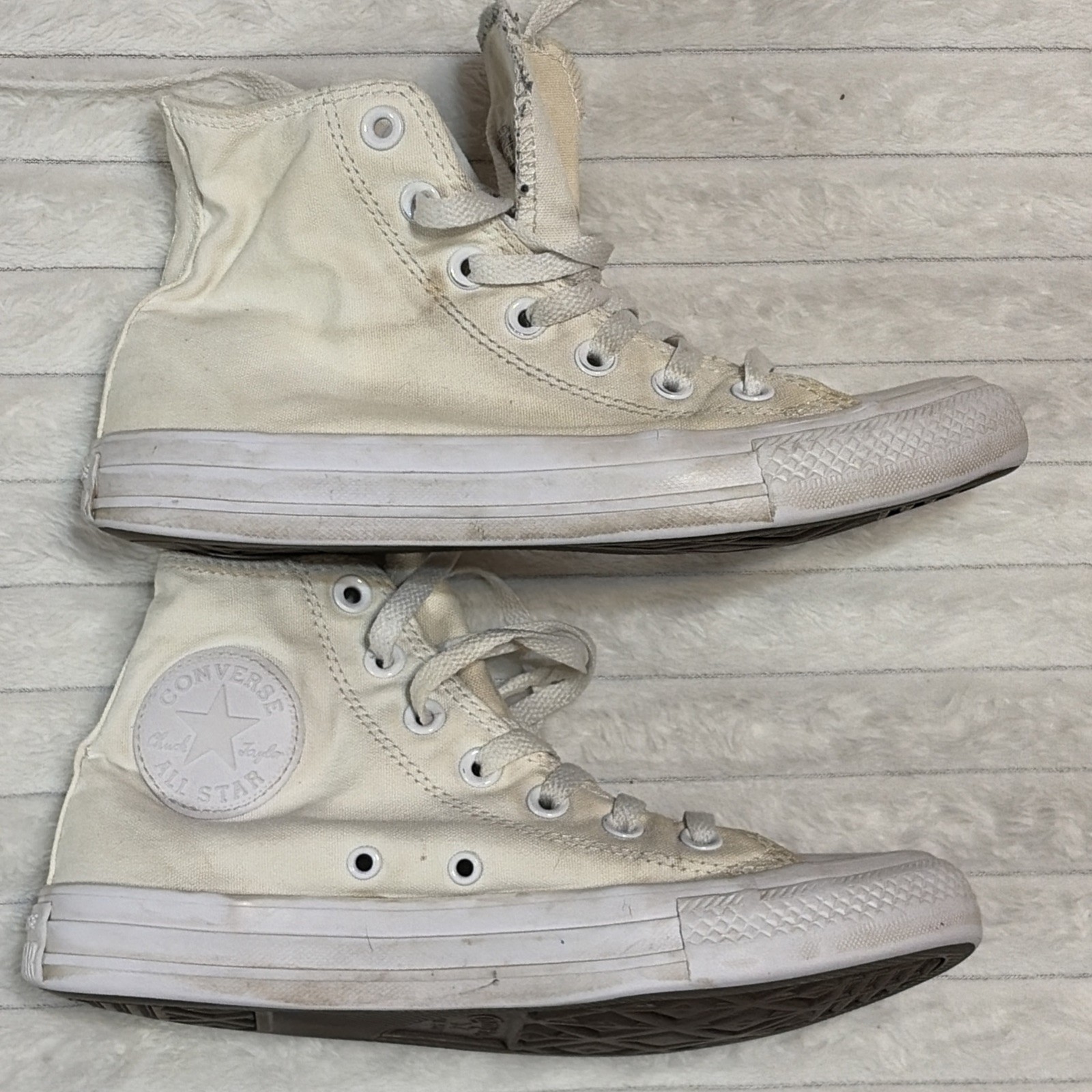 Converse Chuck Taylor All Star High Top Monochrome White Us Shoe Size M5 W7
