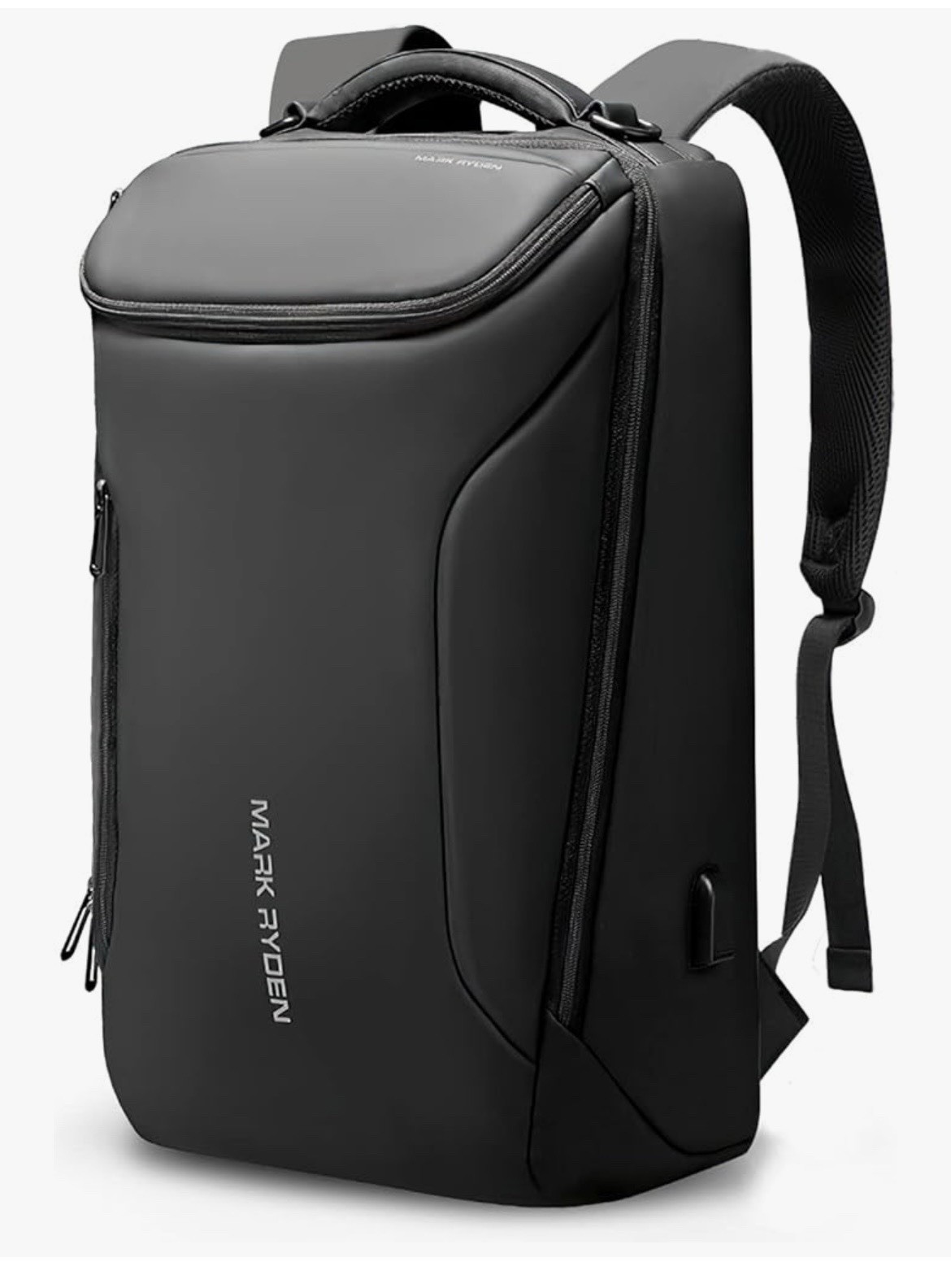 MARK RYDEN Business Backpack for Men, Waterproof, USB Port, Fits 17.3” Notebook