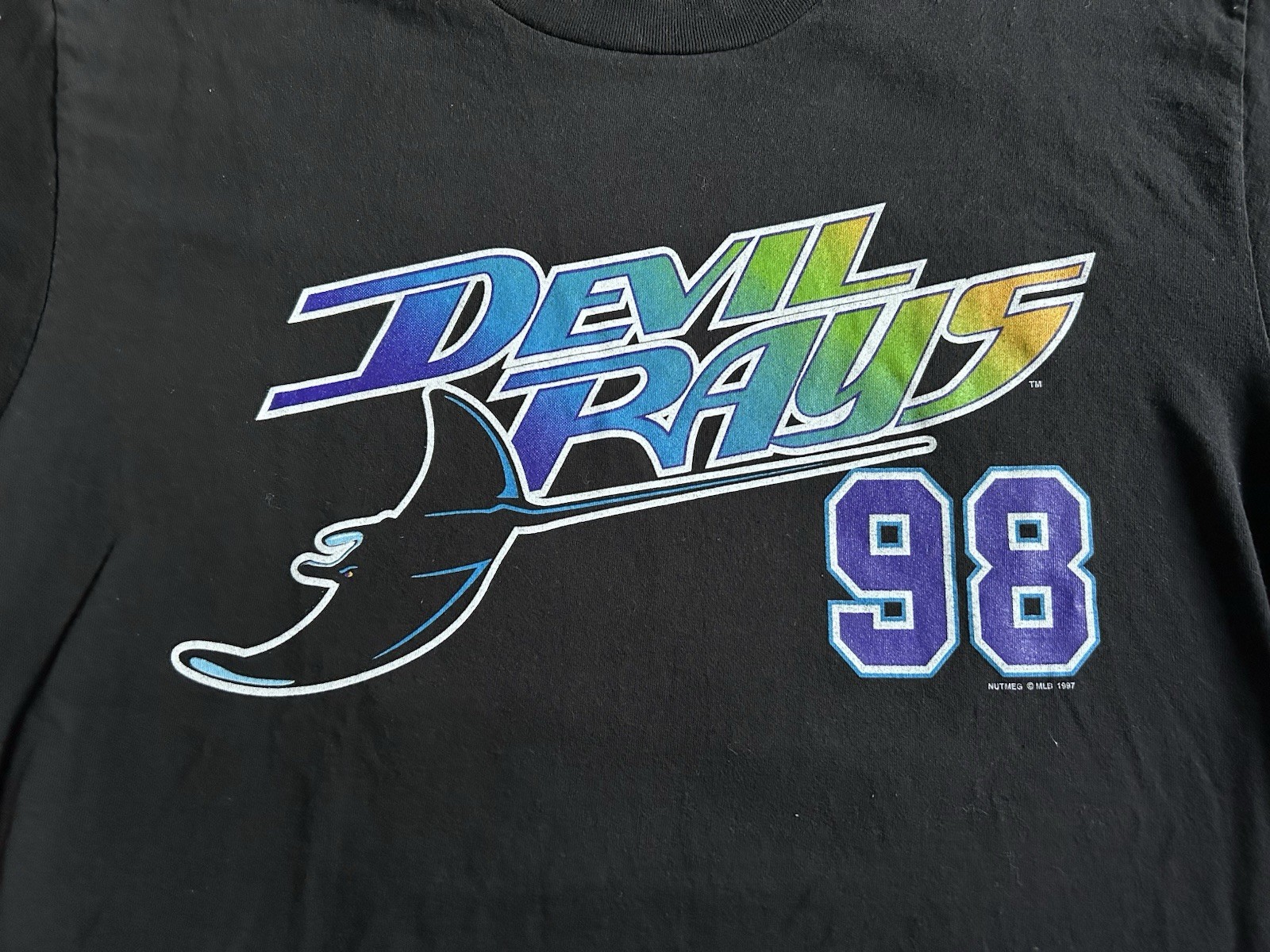 VTG 1998 Tampa Bay Devil Rays Inaugural Season T Shirt Men’s Size L Lee Sport
