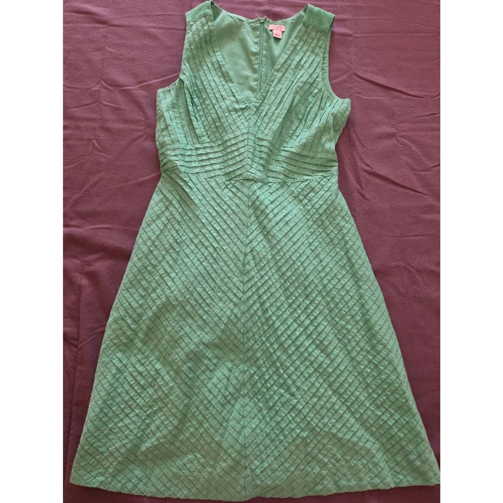 J.Crew Factory chevron pleated size 6 dress