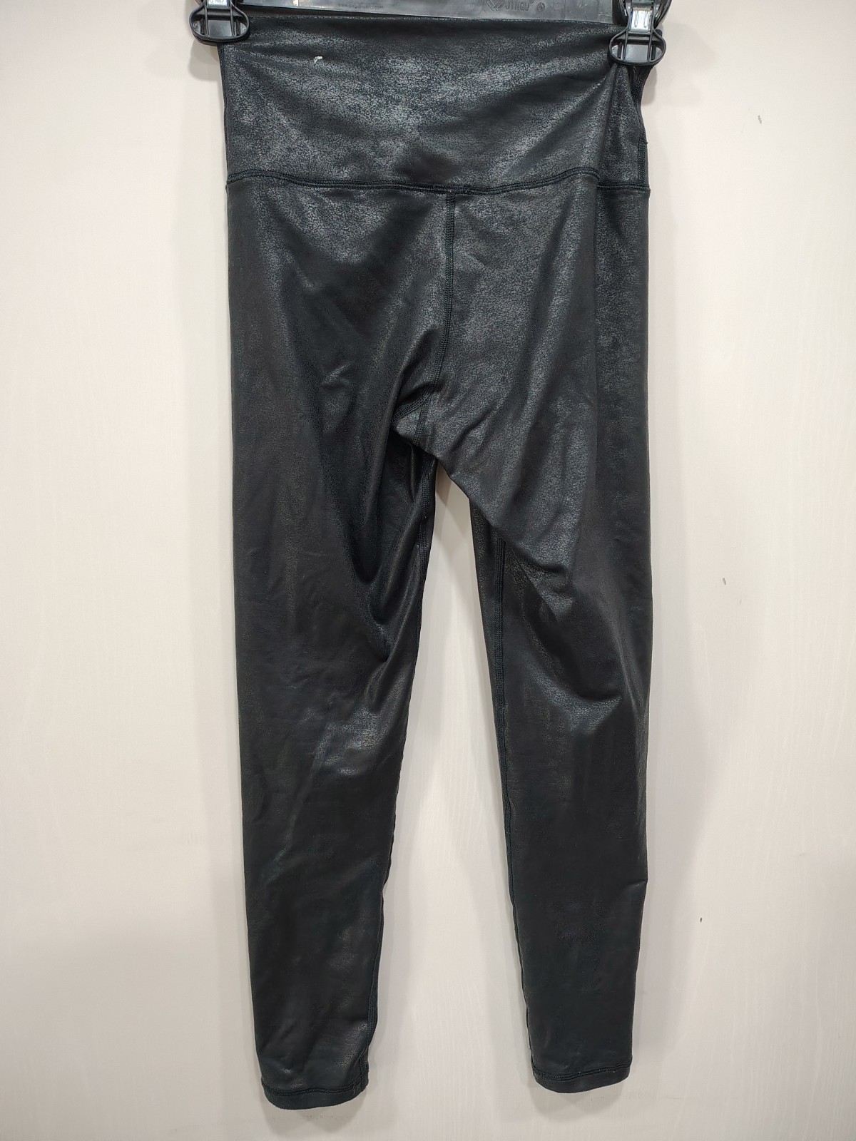 Aerie OFFLINE Faux Leather High Rise Ankle Leggings Womens M Black Stretch