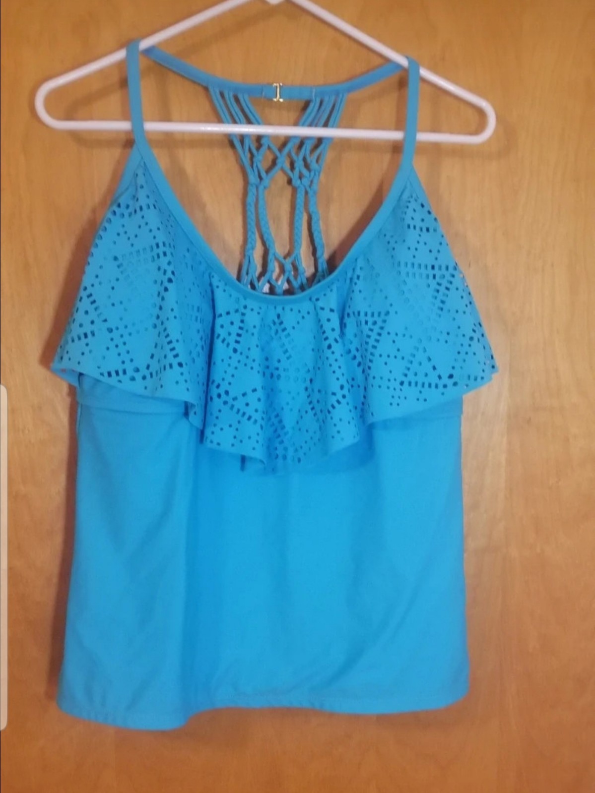 Catalina Turquoise Teal Tankini Top Womens Size XL