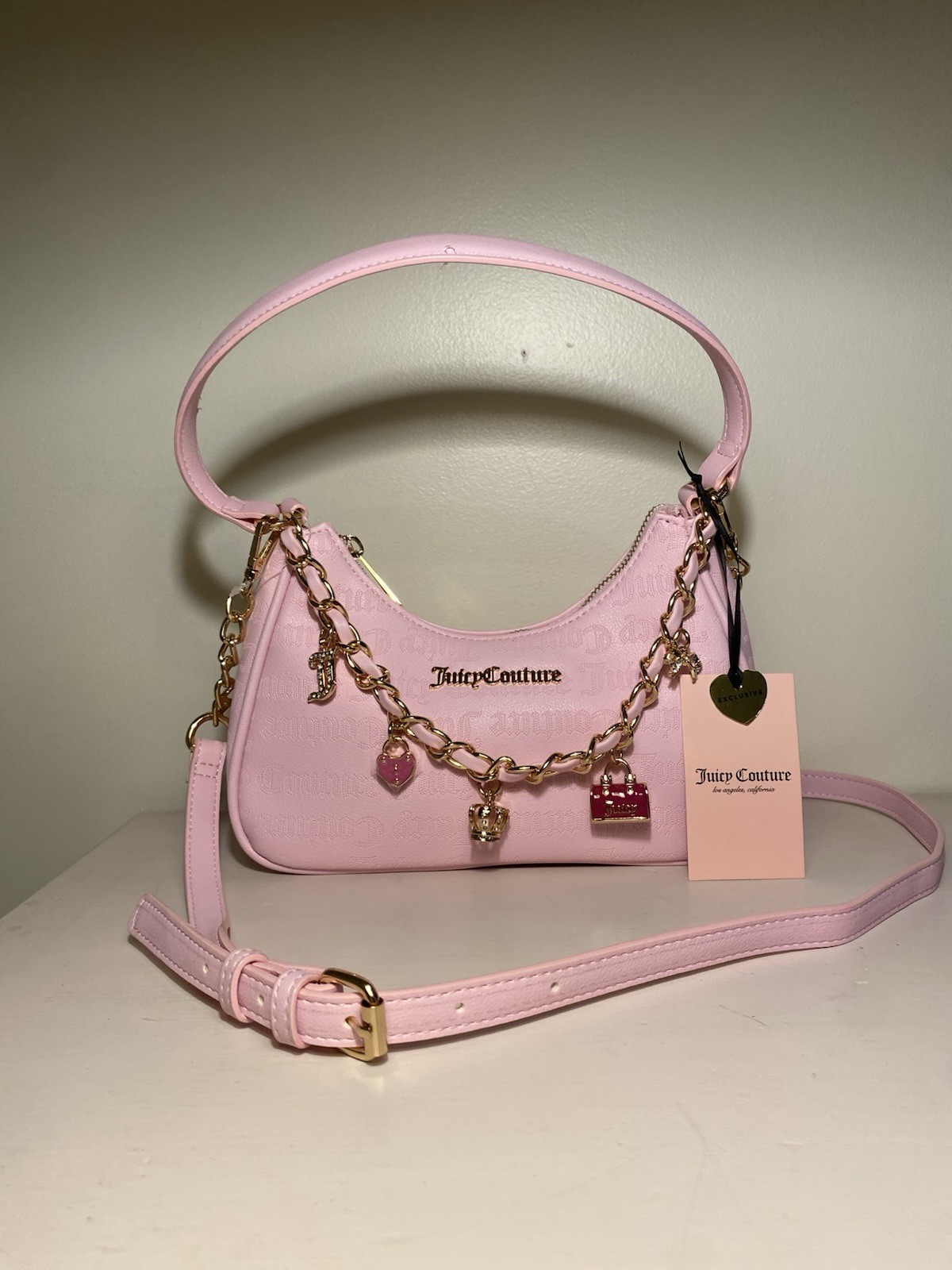 Juicy Couture Princess Charming Shoulder Bag In Light Pink