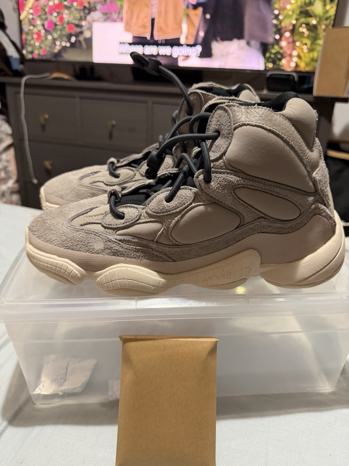 Size 12 – adidas Yeezy 500 High Mist Stone