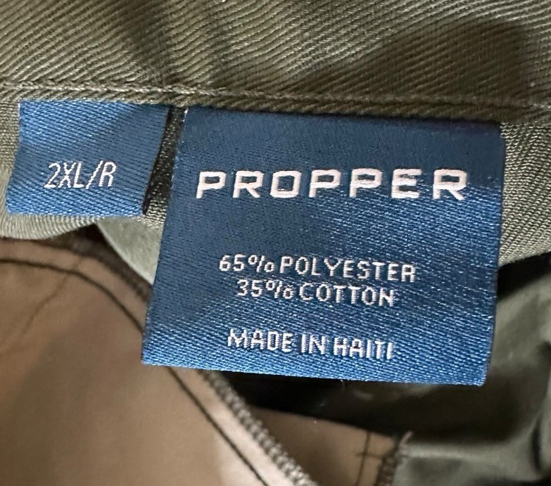 Propper Men’s BDU Uniform Twill Trousers Military Tactical Cargo Zipper Fly XXLR
