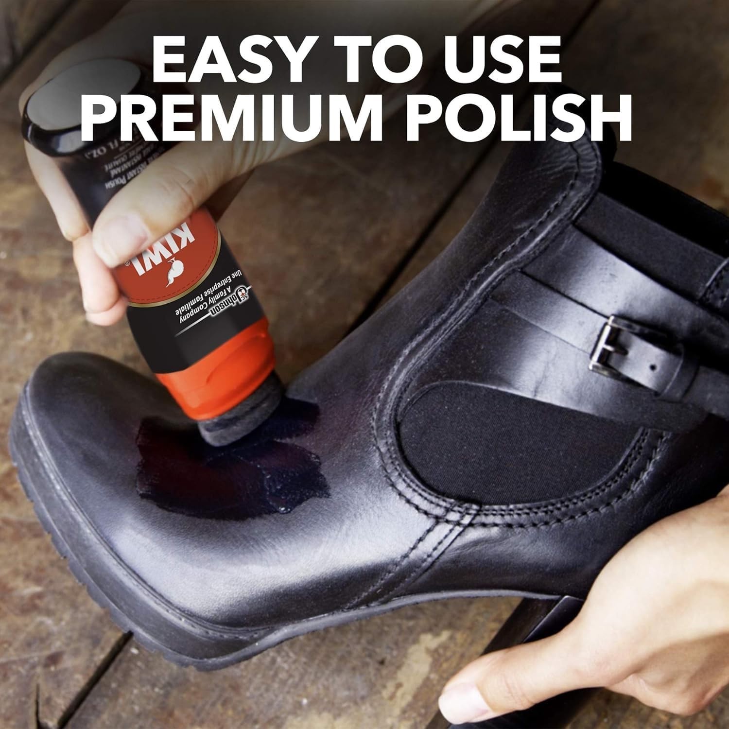 Instant Shine & Protect Liquid Polish – Black Carnauba Wax Shoe Care 2.5 FL. OZ.