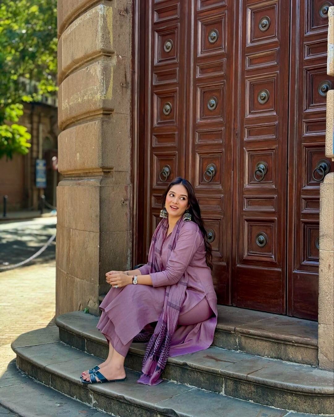 Women’s Rayon Blend Solid Straight Kurta with Pant & Dupatta