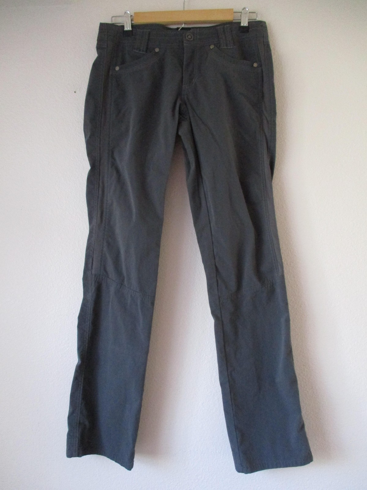 Kuhl Pants Womens 6 REG Gray Hiking Adjustable Waist Pockets Vintage Patina Dye