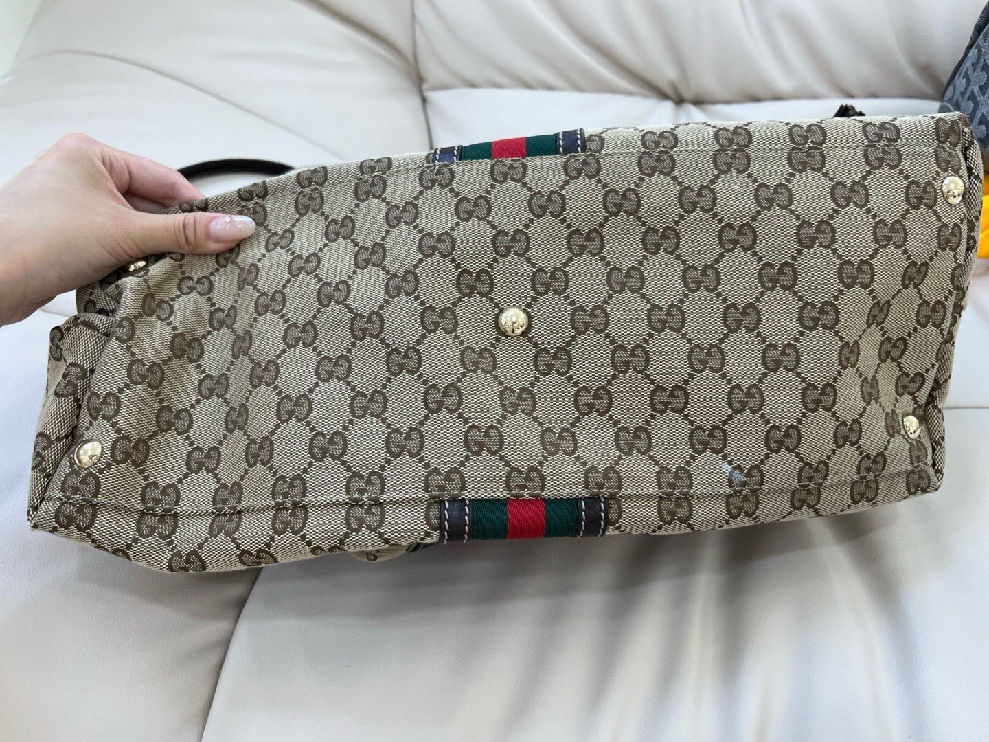 Gucci Pre-Owned Authentic Tote Monogram 38*33*14cm Canvas