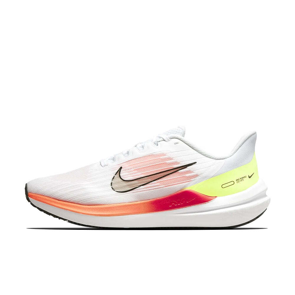 Nike Air Winflo 9 White Total Orange Volt Black DD6203-100 sz 13 Men’s