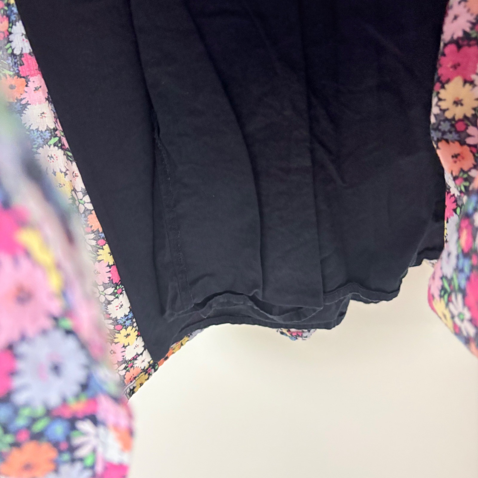 Gap Smocked Floral Midi Dress Womens Small Petite Prairie Cotton Sundress