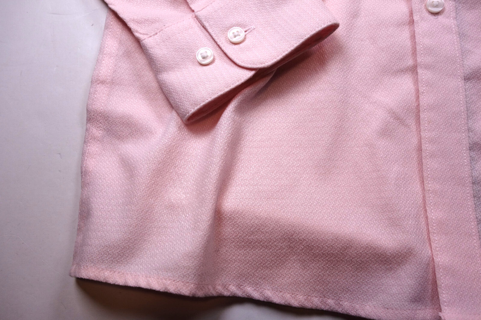 BAR III Pink Textured Stretch Slim Fit Dress Shirt NEW Medium 15 15-1/2 32/33