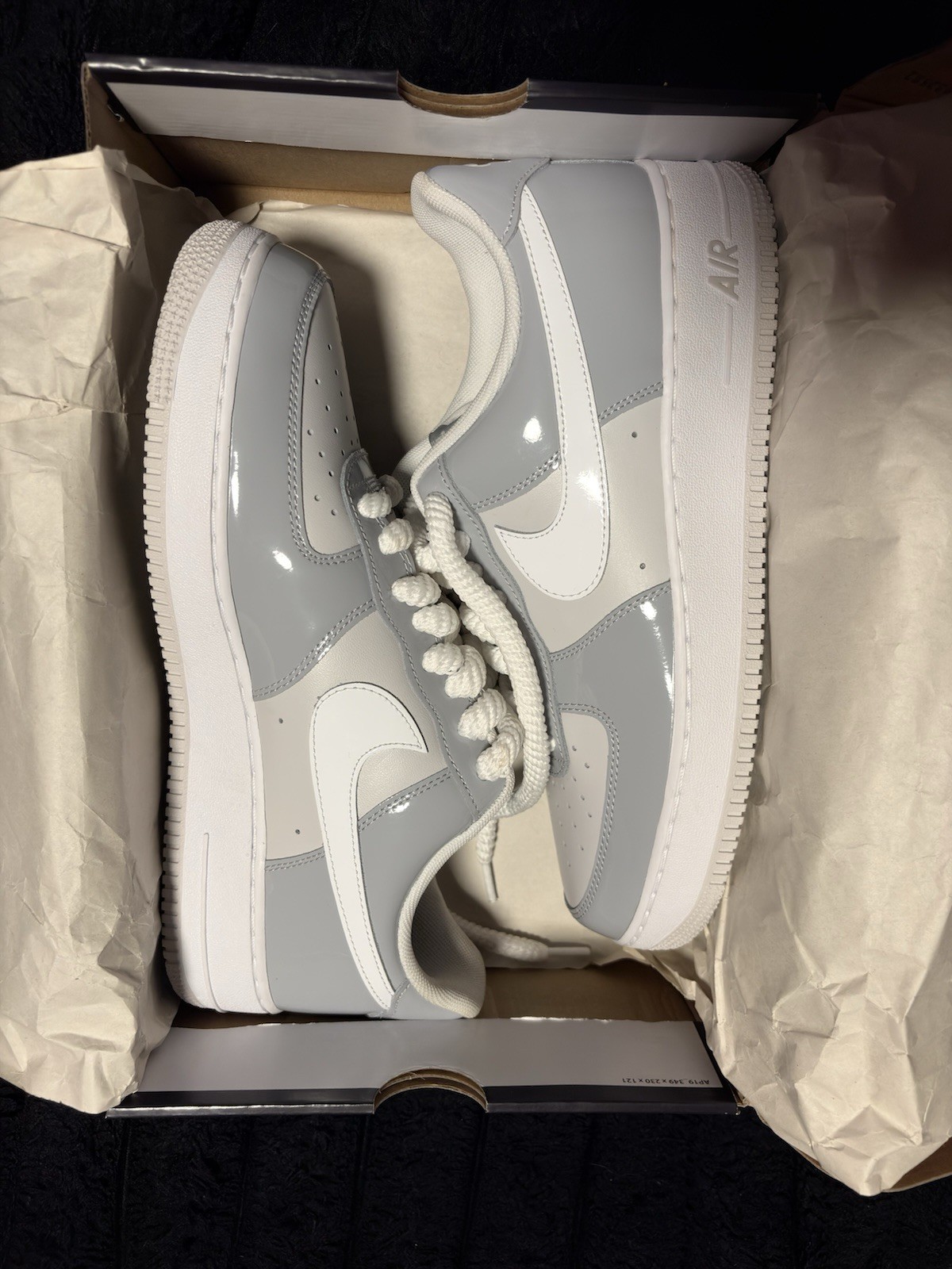 Nike Air Force 1 Low 07 LV8 Wolf Grey Vast Grey White Size 12
